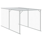 ZNTS Chicken Cage with Run Anthracite 117x405x123 cm Galvanised Steel 3189069