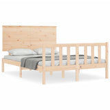 Bed Frame without Mattress Small Double Solid Wood Pine 3193371