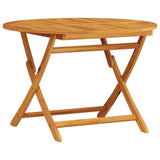 Garden Dining Set Folding 5 pcs Brown Solid Acacia Wood 3375709