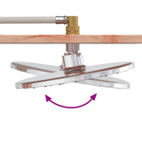 Outdoor Shower 214.5 cm Solid Douglas Wood and Stainless Steel 886346