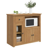 Microwave Sideboard PANAMA Honey Wax 99.5 x 44 x 86.5 cm 42033388