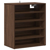 Shoe Cabinet Brown Oak 60x35x70 cm Engineered Wood 816016