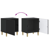 Bedside Cabinet 2 pcs Black 43 x 34.5 x 50 cm Engineered Wood 894568