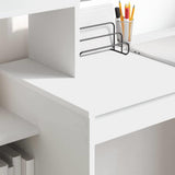 Desk with Shelf White 100 x 40 x 90 cm Engineered Wood 869314