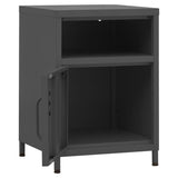 Nightstands 2 pcs Anthracite 35x35x51 cm Steel 3095220