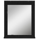 Bathroom Furniture Set Wall-mounted 2 pcs Black Engineered wood 3334333