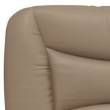 Bed Frame with LED without Mattress "Hvar" Cappuccino 140x190 cm 3213931