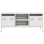 ZNTS TV Cabinet White 101.5x39x43.5 cm Cold-rolled Steel 851303