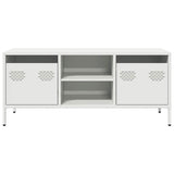 ZNTS TV Cabinet White 101.5x39x43.5 cm Cold-rolled Steel 851303