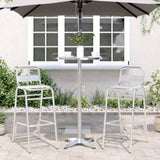 Outdoor Bar Table Height Adjustable 59.5x70/114.5 cm Aluminium 4007198