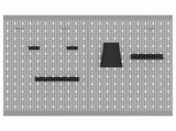 Tool Wall Panel 2 pcs Grey 100 x 1 x 80 cm 4103483