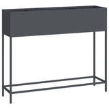 Raised Garden Planter Anthracite 100 x 26 x 82 cm Steel 865878