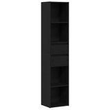 Book Cabinet Black Oak 36 x 30 x 171 cm Engineered Wood 862499