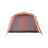 Family Tent with Porch 9-Person Grey and Orange Quick Release 4004215