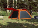 Camping Tent 4-Person Grey and Orange Quick Release Waterproof 94358