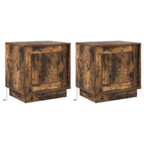 Bedside Cabinet 2 pcs Smoked Oak 44 x 34.5 x 45 cm 869571
