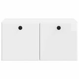 Wall-Mounted TV Cabinet 59.5 x 41 x 30 cm High Gloss White 899189