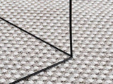 Area Rugs Round LUGO Cream and Grey 120 CM Polyester 42022723