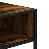 Console Table Smoked Oak 90x35x80 cm Engineered Wood 849171