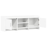TV Cabinet 130 x 33 x 47 cm White Engineered Wood 8011171