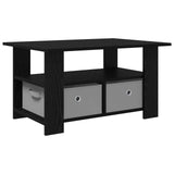 Coffee Table Black Oak 77 x 55 x 42 cm Engineered Wood 8000413