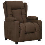 Recliner Chair Brown Fabric 339052