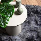 Shaggy Rug High Pile NAVARRA Dark Grey 240x240 cm Polyester 4102928