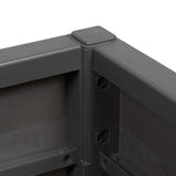 Garden Flower Box Dark Grey 36 x 36 x 35 cm PP 42006497