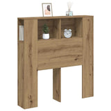 Headboard Cabinet Artisan Oak 100x18.5x102.5 cm Engineered Wood 856877