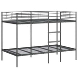 Bunk Bed without Mattress Black 107x203 cm Steel 42000325
