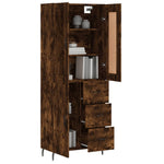 Highboard Smoked Oak 69.5x34x180 cm Engineered Wood 3199830