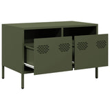 TV Cabinet Olive Green 68x39x43.5 cm Cold-rolled Steel 851236