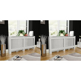 Radiator Covers 2 pcs White MDF 172 cm 276005