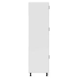 Kitchen Cupboard "Porto" High Gloss White Engineered Wood 854109