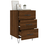 ZNTS Bedside Cabinet Brown Oak 40x40x66 cm Engineered Wood 827659