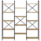 Bookshelf Artisan Oak 156 x 25 x 167 cm Engineered Wood 868346