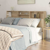 Headboard Cabinet Sonoma Oak 200x19x103.5 cm 811892