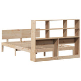 Bookcase Bed without Mattress 160x200cm Solid Wood Pine 3322670