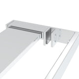 Walk-in Shower Wall with Shelf Chrome 80x195 cm ESG Glass&Aluminium 3185493