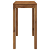 Garden Bar Table Natural 108.5 x 55 x 105 cm Solid Acacia Wood 901258