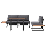 Garden Dining Set 3 pcs Anthracite Steel 3335888