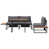 Garden Dining Set 3 pcs Anthracite Steel 3335888