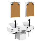 Bathroom Cabinet Set 5 pcs White Engineered Wood 3406271