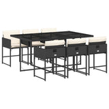 Garden Dining Set Black, Cream White 3211266