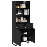 Highboard 2 pcs Black Oak 69.5 x 34 x 180 cm Engineered Wood 3416084