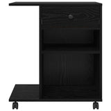 Printer Stand Plain Black Oak 60 x 40 x 68.5 cm Engineered Wood 8004431