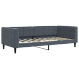 Daybed with Mattress Dark Grey 90x190 cm Velvet 3196780