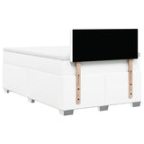 Box Spring Bed with Mattress White 120x200 cm Faux Leather 3286117
