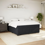Box Spring Bed with Mattress Black 180x200 cm Velvet 3285301