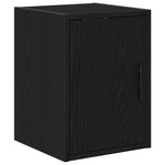 ZNTS Garage Cabinets 2 pcs Black Engineered Wood 3328315